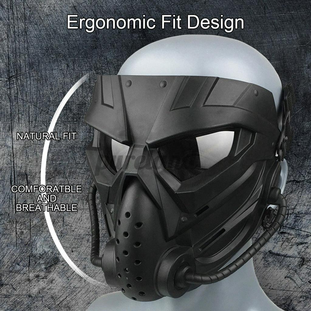 Airsoft Paintball Mask Tactical Combat Full Face Mask Motorcycle Helmet