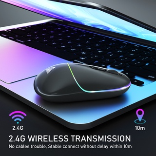 SOLAKAKA SM15 Wireless Mouse Rechargeable Computer Mice with RGB Lights