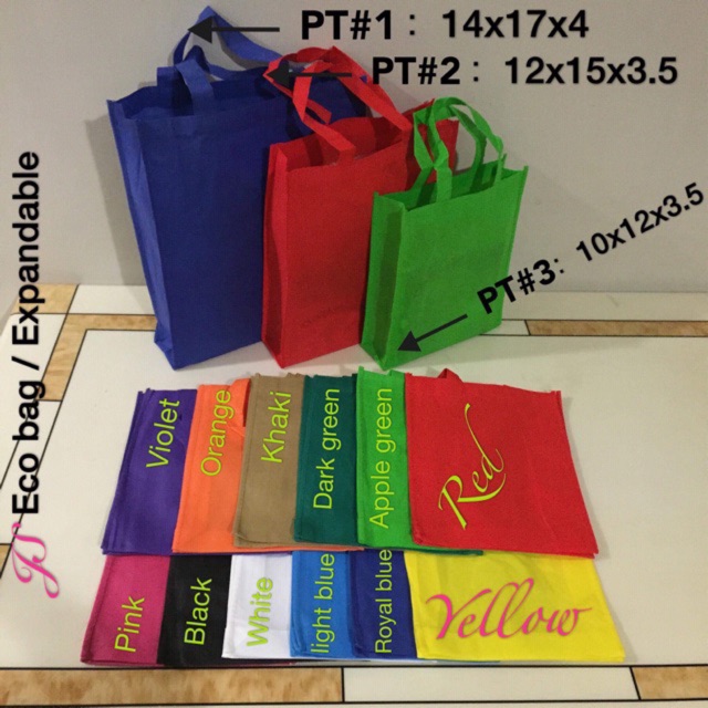 (20pcs)Eco bag《Expanded》Nonwoven fabric Shopee Philippines