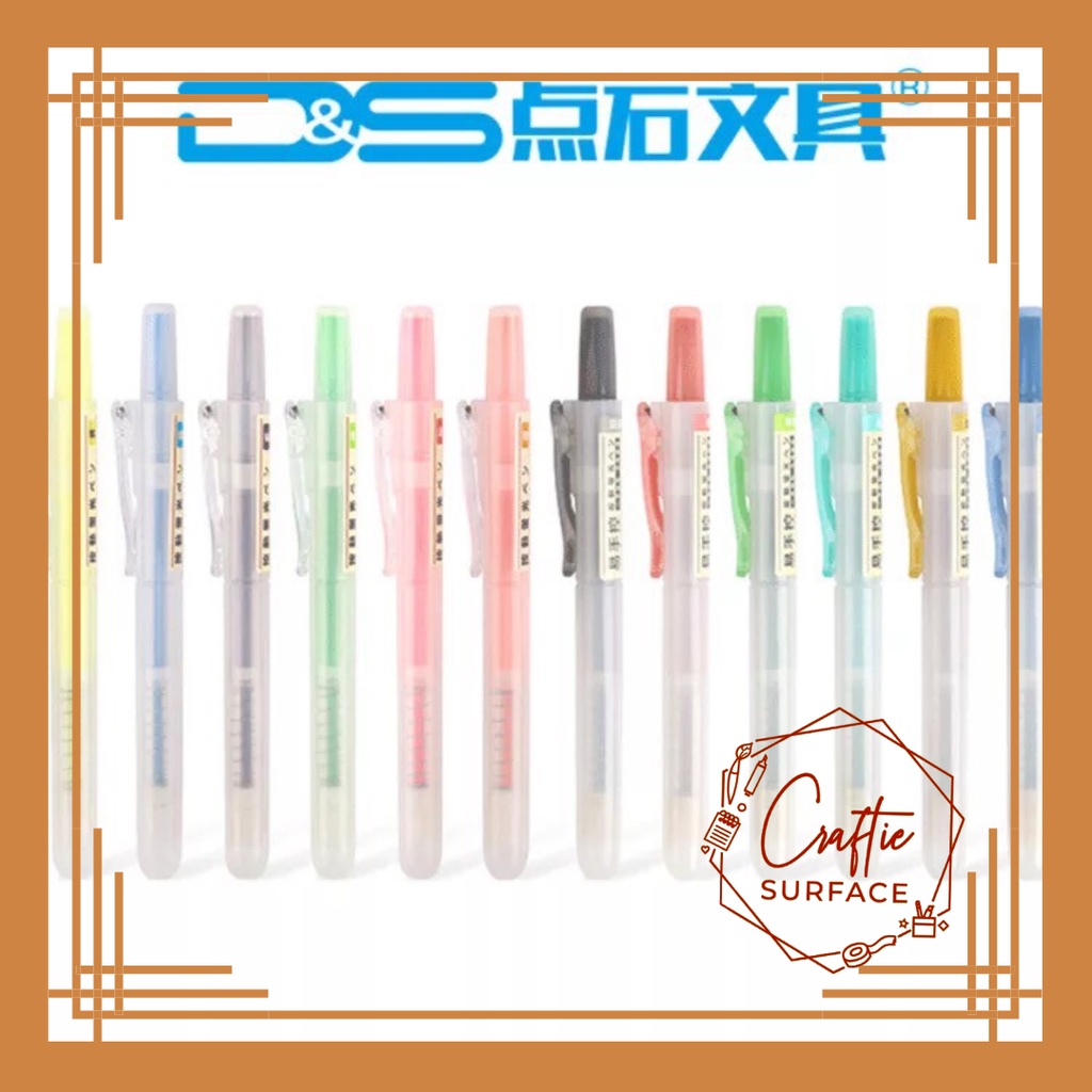 D S Multi color Retractable Highlighter Pen 1 pc Shopee Philippines