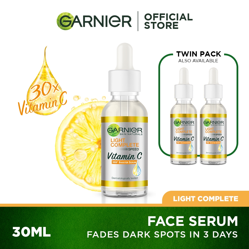 Garnier Light Complete Vitamin C Serum (For Dark Spots) 30ml Shopee