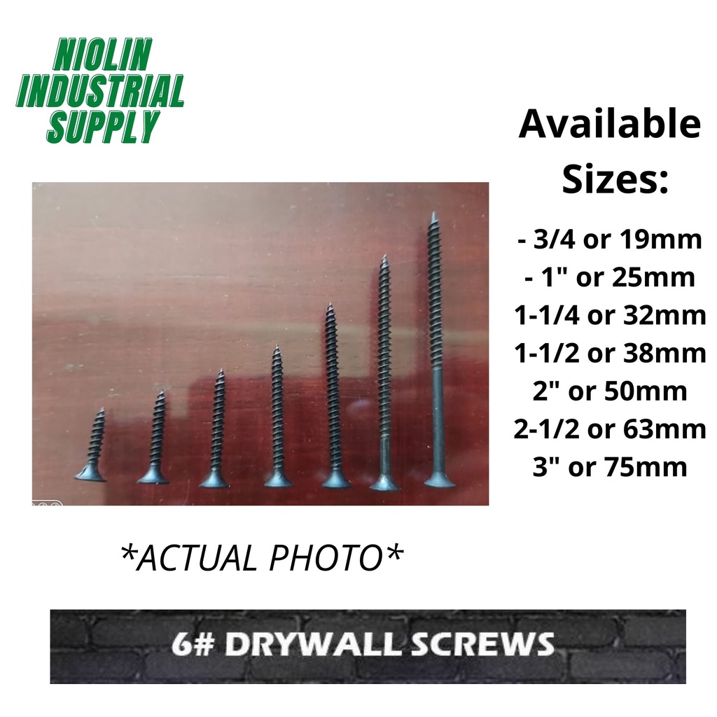 Black Screw For Wood ( 3/4 to 3" ) Shopee Philippines