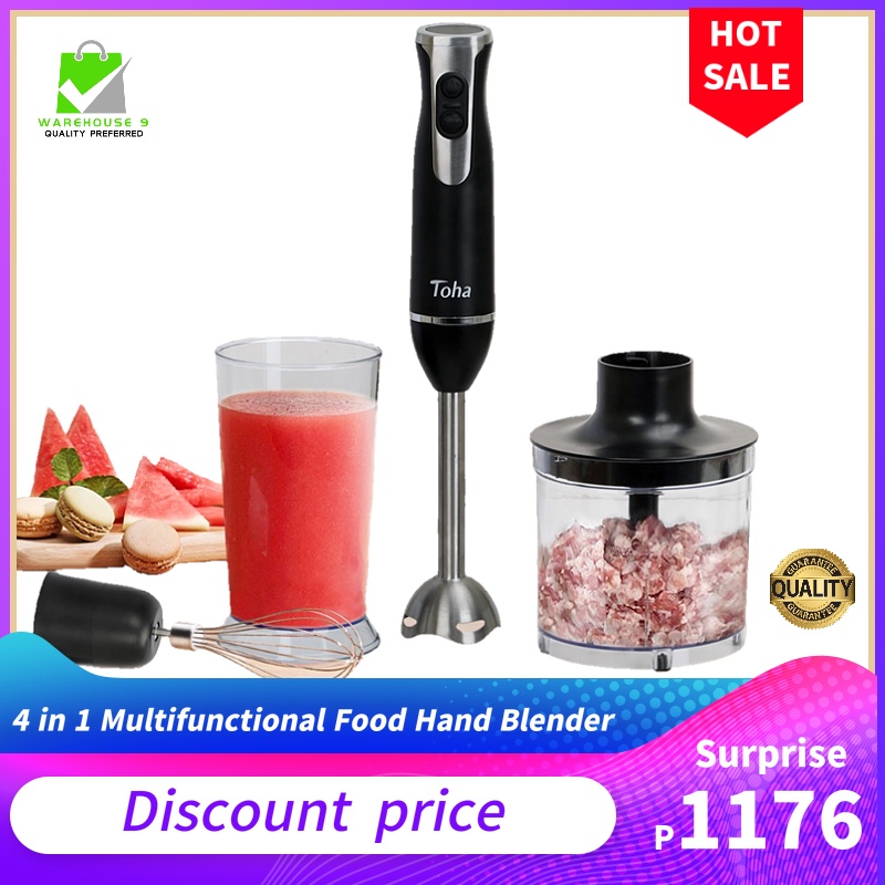 4 in 1 Multifunctional Food Hand Blender Electric Immersion Blender