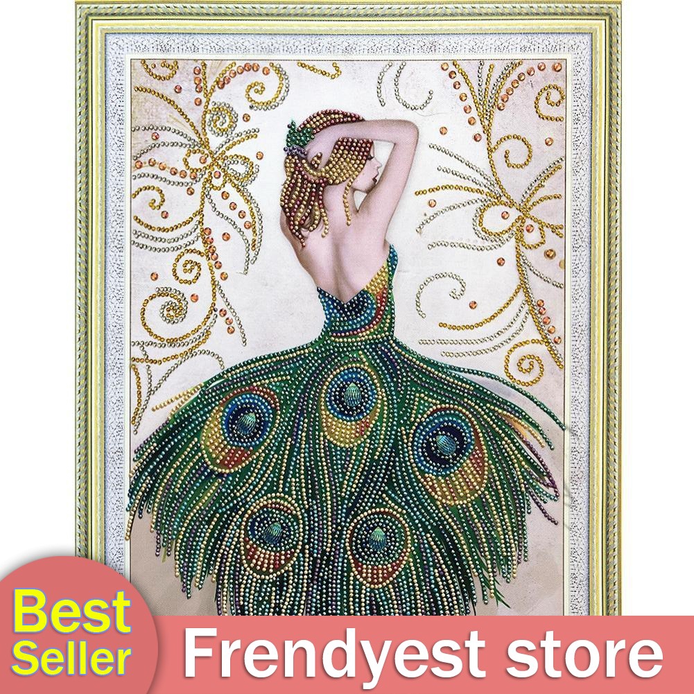 5D DIY Specialshaped Diamond Painting Beauty Cross Stitch Set
