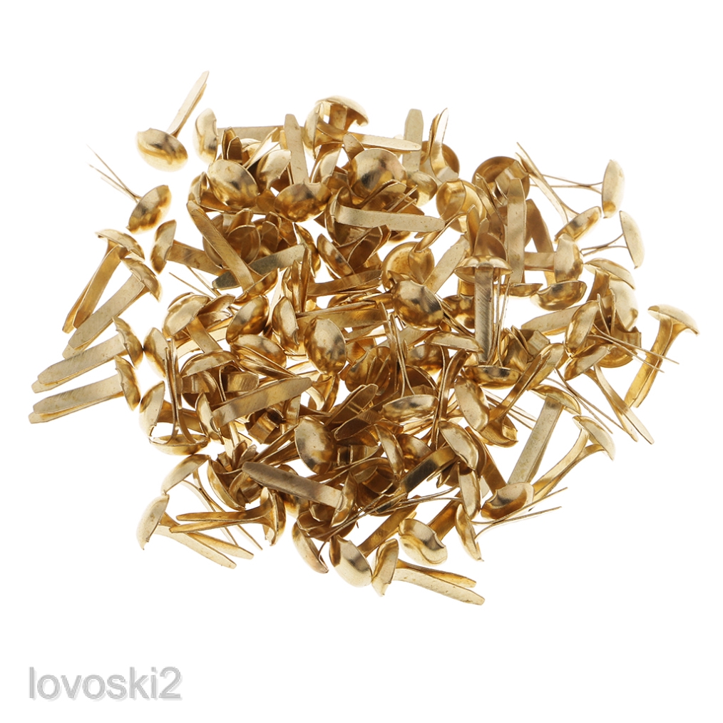 200pc 6mm Gold Metal Split Pins Brads DIY Paper Fasteners for Scrapbooking Shopee Philippines