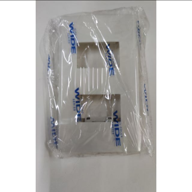 Panasonic National 2 Gang Plate Cover WEG6802W Wide Series Shopee
