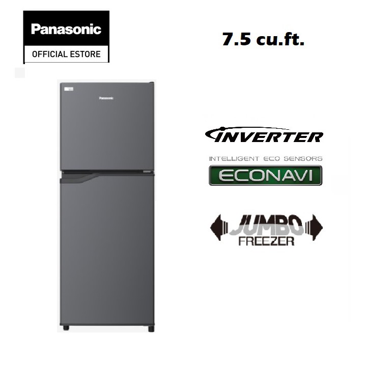 Panasonic NRBQ211VS 7.5 cu. ft. 2 Door Top Mount Freezer Direct Cool