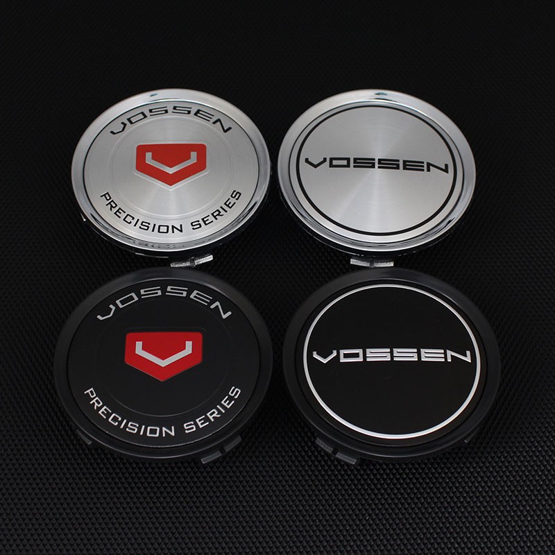 4pcs OD 74MM/ID 69MM Wheel Centre Cap VOSSEN Emblem Badge Wheel Center