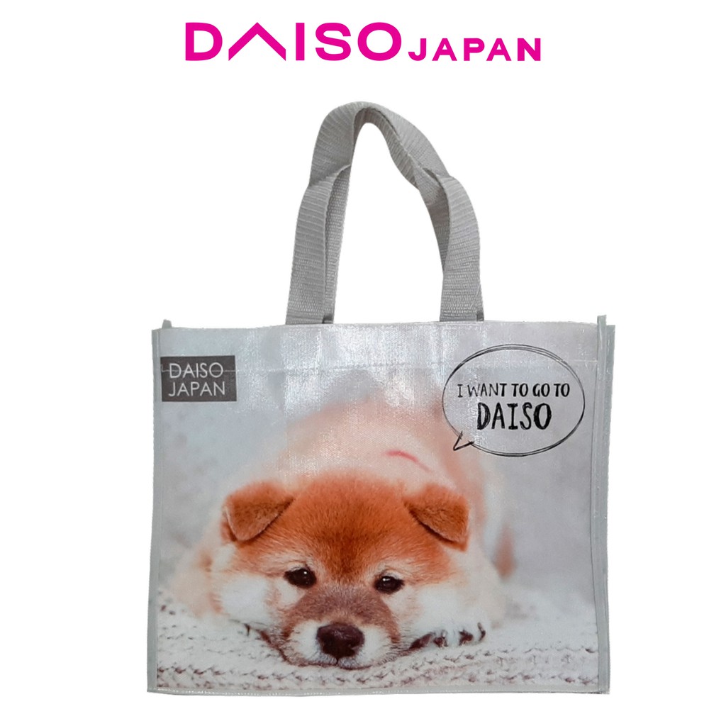Daiso Reusable Shopping Tote Shiba Inu 38 cm Shopee Philippines