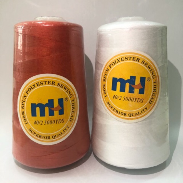 MH polyester sewing thread sinulid 5000yards (sold per cone) Shopee Philippines