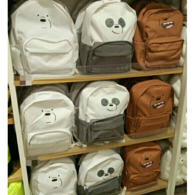 We Bare Bears Backpack Bag Miniso Shopee Philippines atelieryuwa.ciao.jp