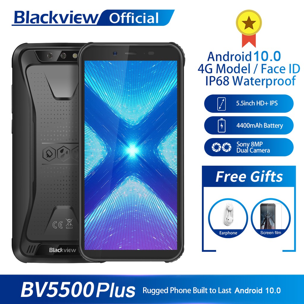 Blackview BV5500 Plus (3GB+32GB) Rugged Smartphone IP68 Waterproof
