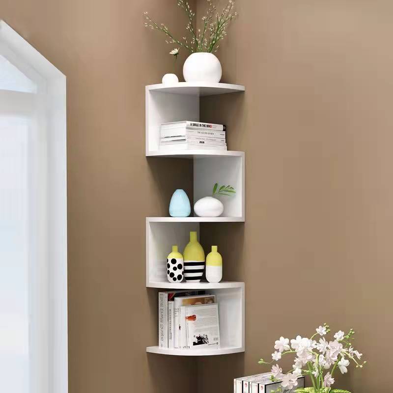 WF 5 Tier Decorative Wall Shelves Bookshelf 5 Tier Floating Shelves