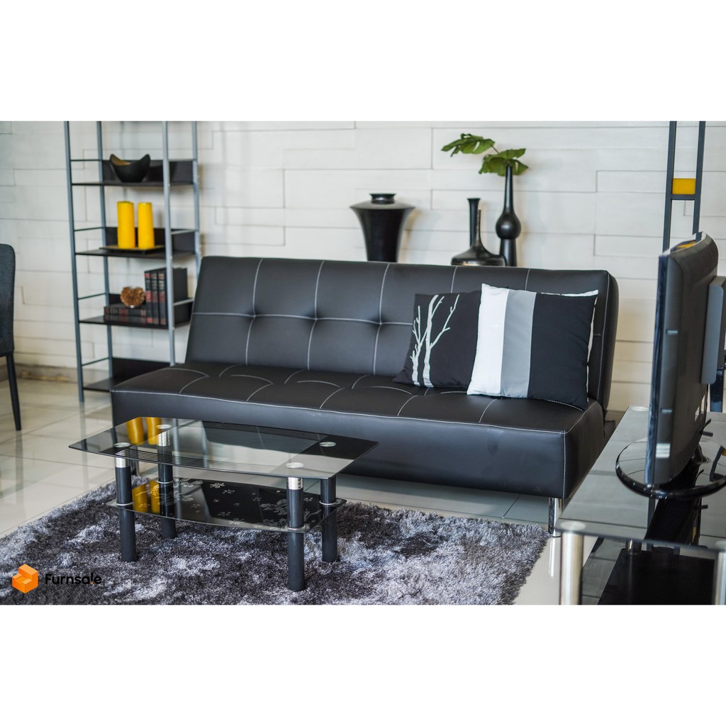 Alina Sofabed Black and Brown Shopee Philippines