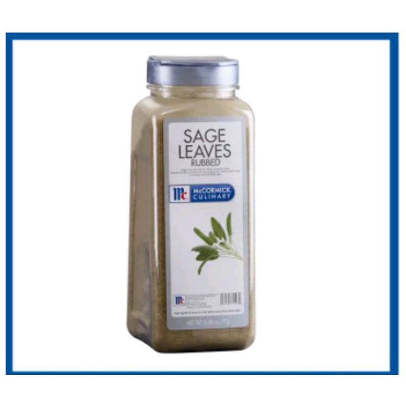 McCormick Sage Leaves Rubbed 500Grams (Removed from Silver Packaging