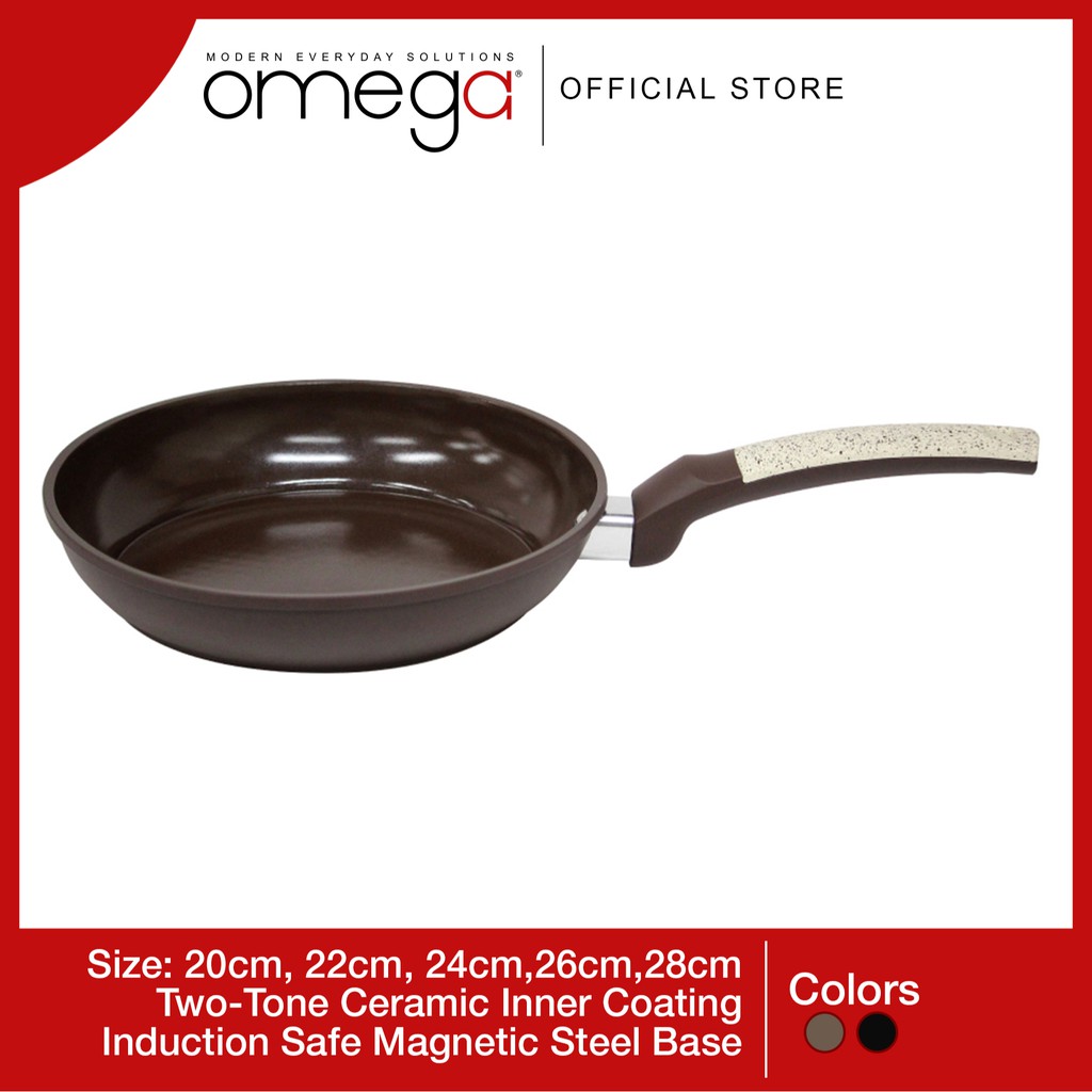 Omega Houseware Huxley Aluminum Ceramic Coating Fry Pan Shopee