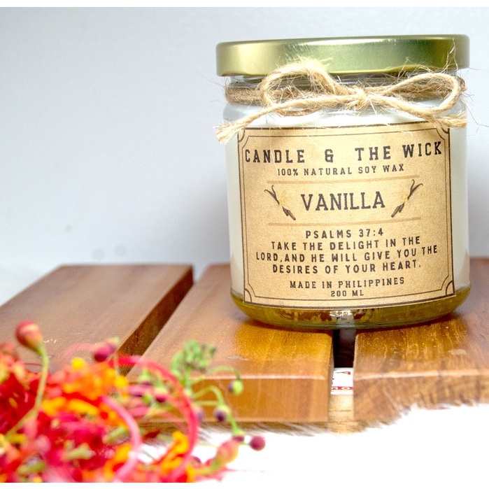Vanilla Scented Candles 200ml Shopee Philippines