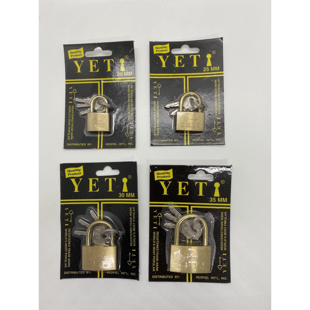 [ONIC] YETI Brass Center Key Padlock 20 25 30 35mm Shopee Philippines