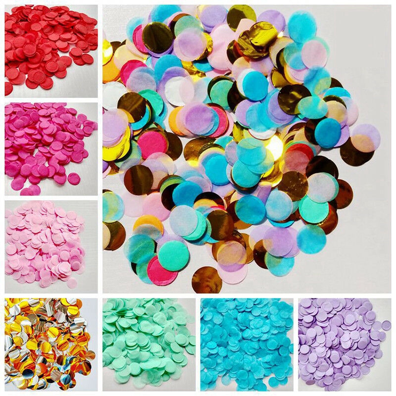 10g Paper Confetti 2.5cm Round Tissue Party Circle Confetti Shopee