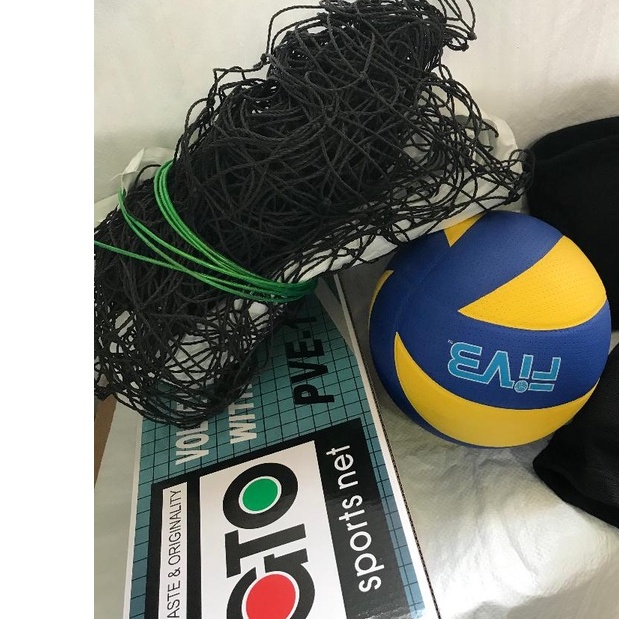 VOLLEYBALL SET GTO NET and VOLLEY BALL SOFT TOUCH,KNEE PAD Shopee Philippines