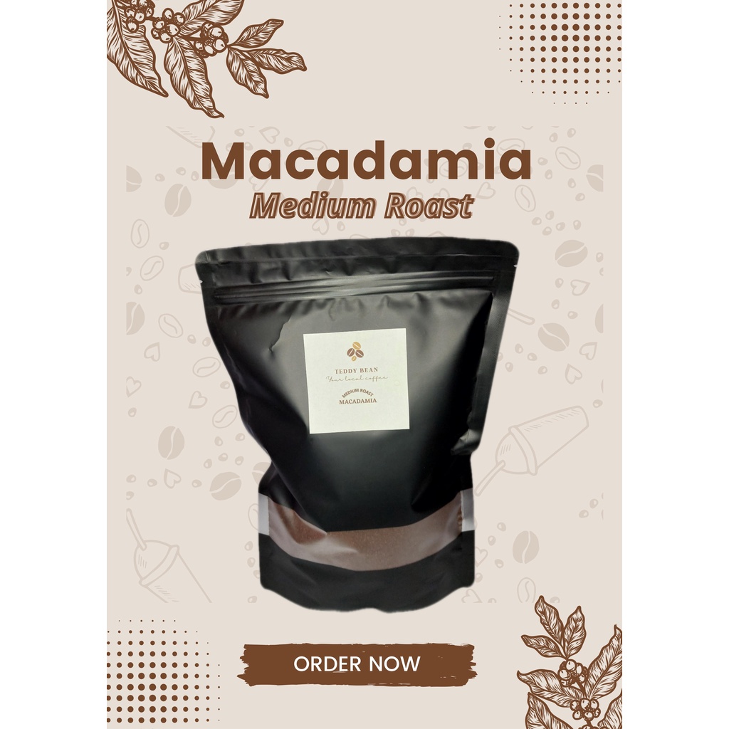 MACADAMIA Medium Roast PREMIUM BAGUIO COFFEE Beans & Grounds