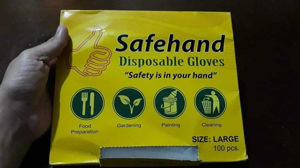Safehand Disposable Plastic Gloves Large 100pcs Shopee Philippines