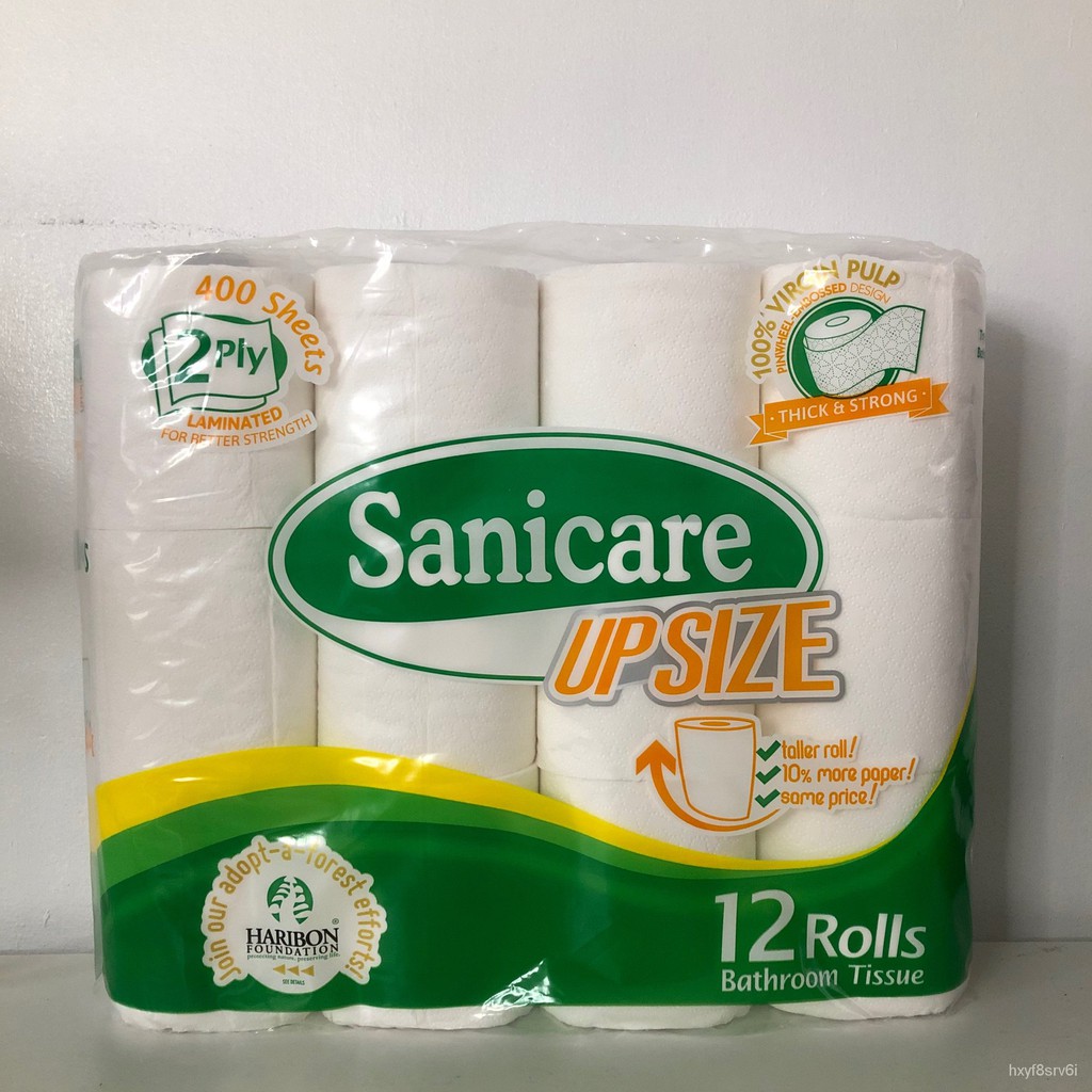 Sanicare Upsize Bathroom Tissue 12 Rolls Shopee Philippines