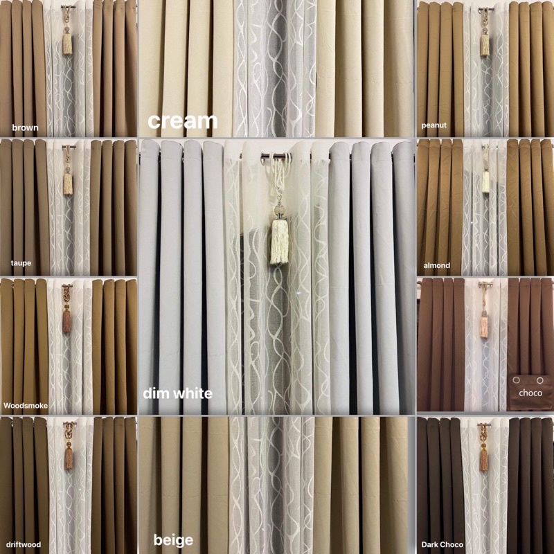 Korean Blackout Curtains 7ft. (per pc.) Shopee Philippines