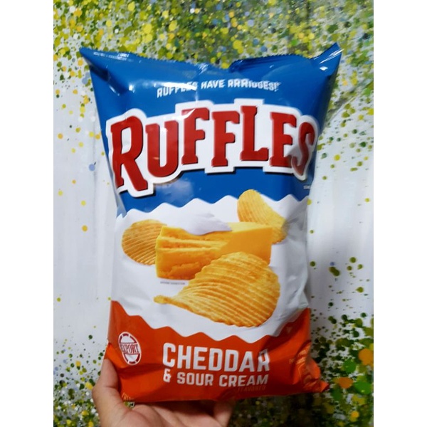 Ruffles Cheddar & Sour Cream Potato Chips net wt.180g Shopee Philippines