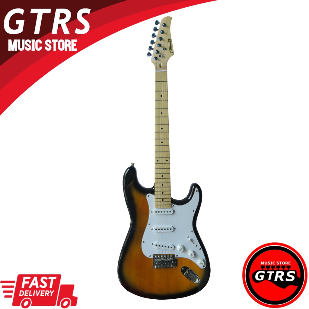 Fernando Stratocaster Electric Guitar (Sunburst) Shopee Philippines