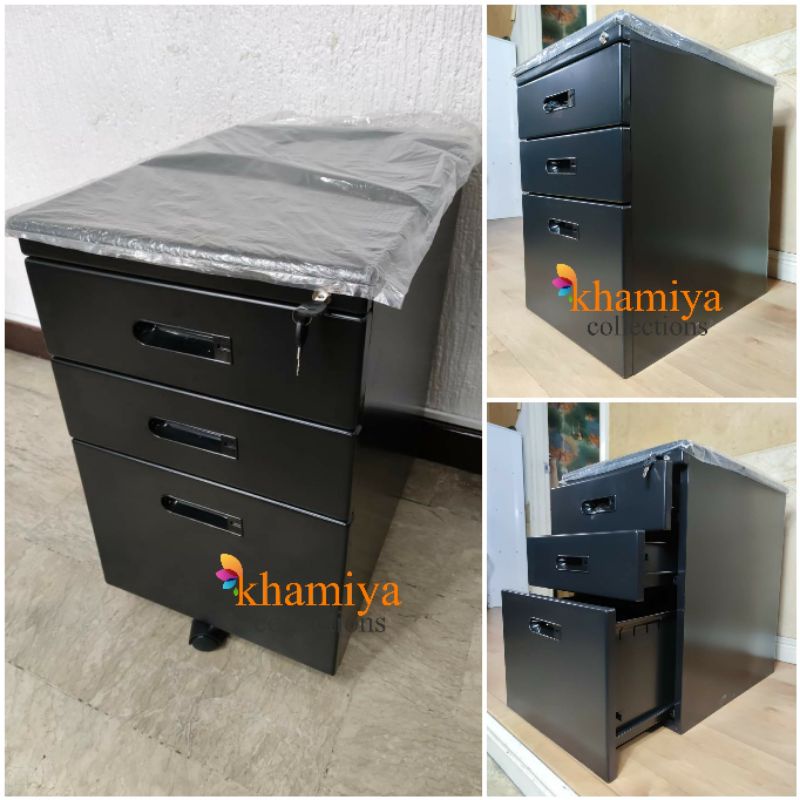 HighQuality 3 Drawer Mobile Pedestal File Under Desk Drawer