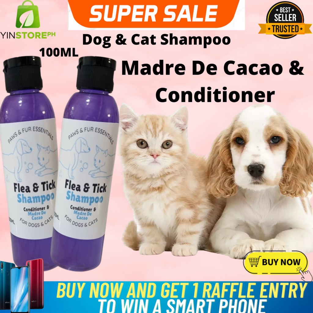 Yin Dog & Cat Shampoo Paws & Fur Madre De Cacao & Conditioner (100ml