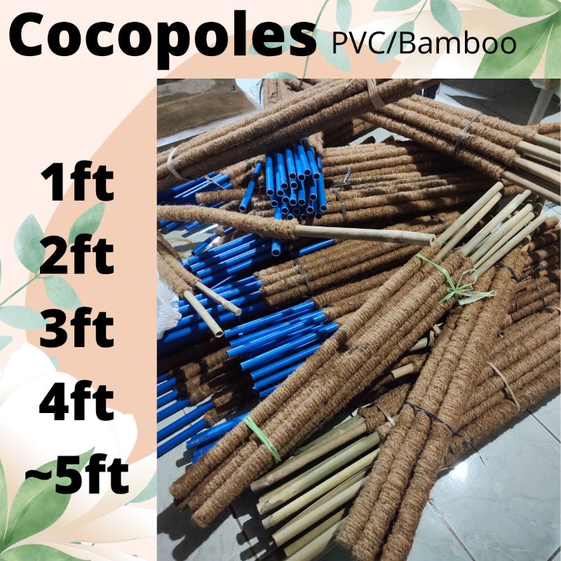 PVC Plant Pole, Plant Pole, Coco poles Coco Poles Coco rope Cocoropes