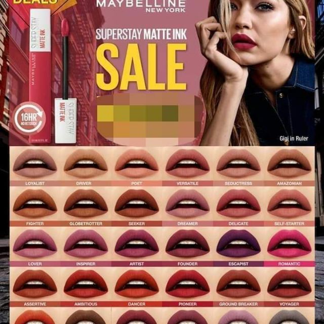 Maybelline SuperStay Matte Lipstick Promo Shopee Philippines