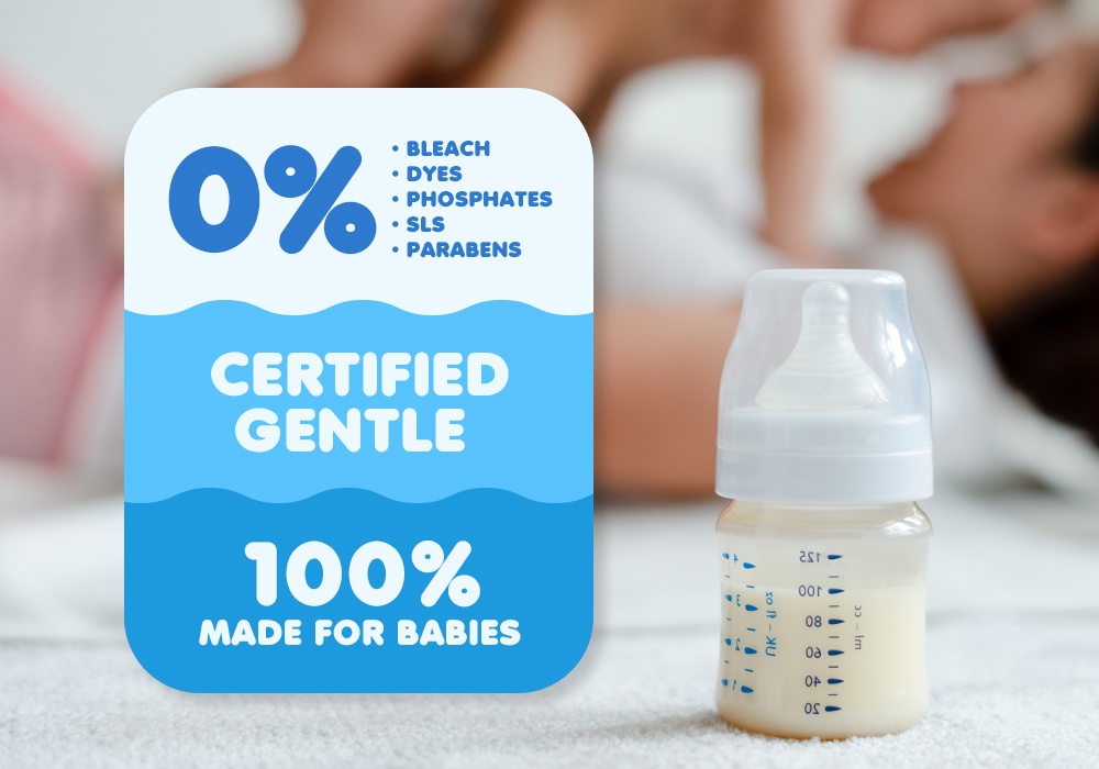 Kleenfant Natural Baby Bottle and Nipple Cleanser (550ml) Refill Pack