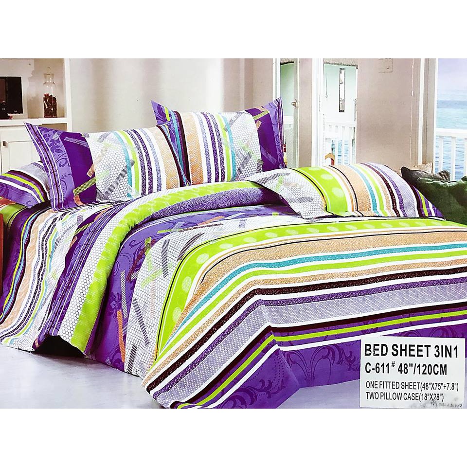 ANGEL4/1 SET POLY COTTON BEDSHEET Shopee Philippines
