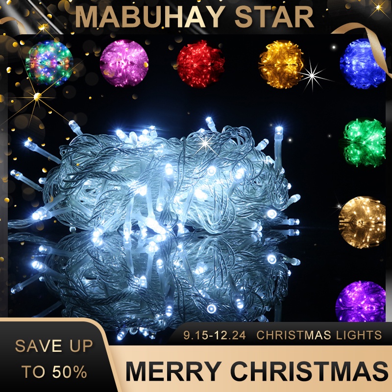 COD MABUHAY STAR 50L 80L LED CHRISTMAS LIGHTS / TAIL PLUG / FAIRY