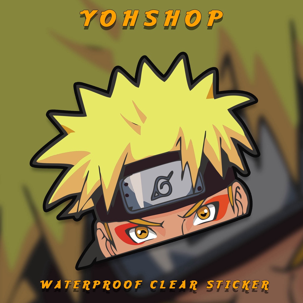 Naruto Peeker Sticker Naruto Peek Chibi Sticker Kurama Sticker Naruto Decal Waterproof
