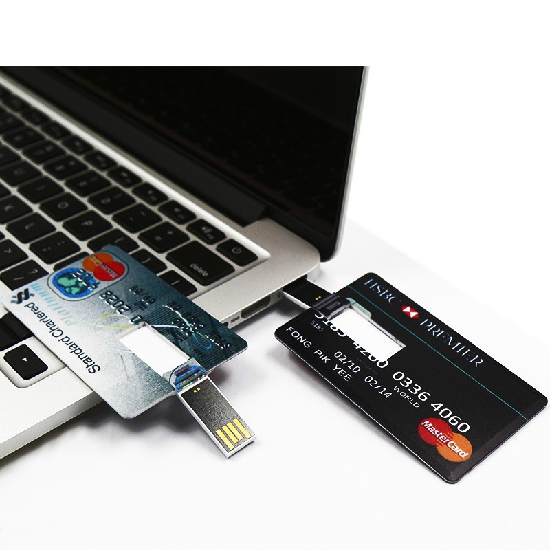 High Speed Pendrive Credit Card USB Flash Drive 128GB USB Stick Memory