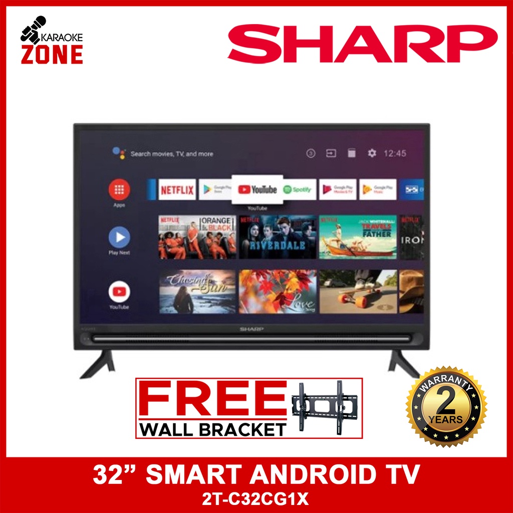 Sharp 2T C32CG1X 32 inch smart Android TV / Sharp 32 inch Smart TV