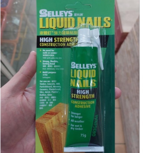 Selleys Liquid Nail Construction Adhesive 75g ( Same Sa No More Nail ) Shopee Philippines