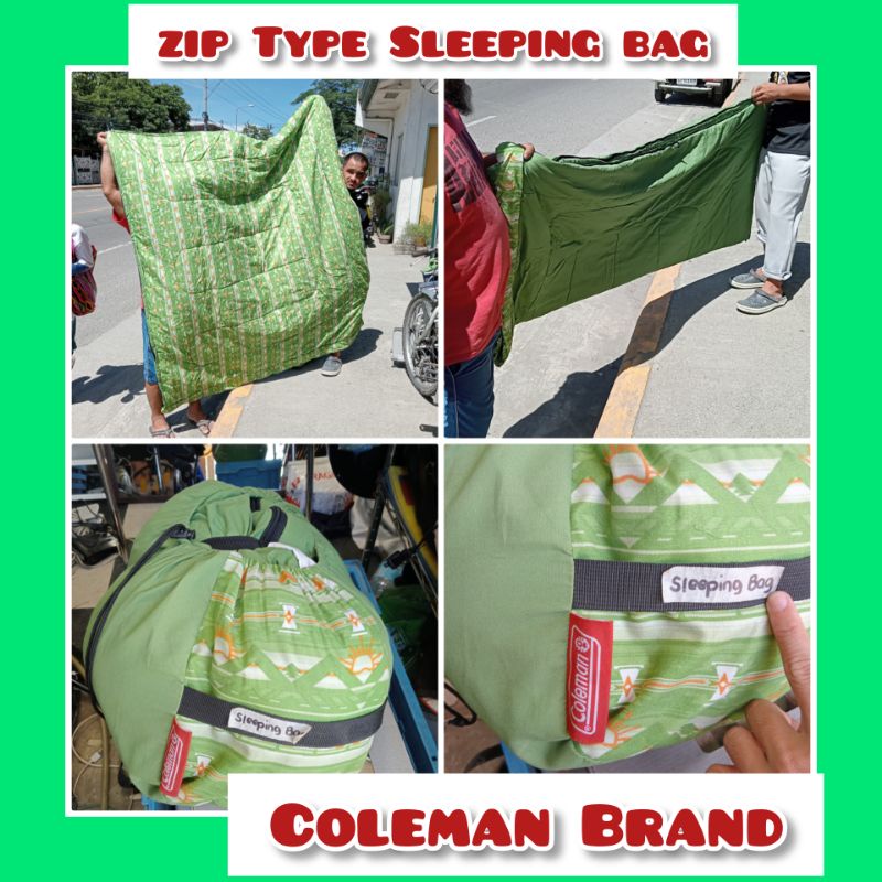 Coleman Sleeping Bag Zip Type Shopee Philippines