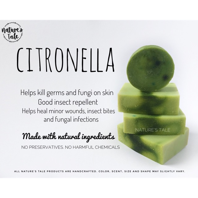 Citronella Natural Soap 100 Handcrafted Shopee Philippines