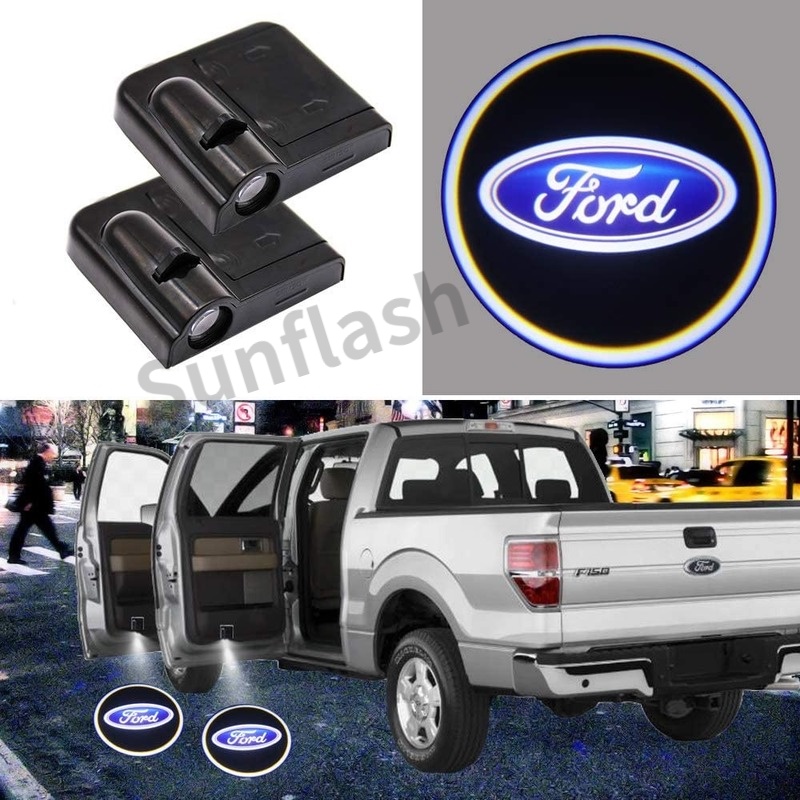2Pcs Car Door Light Ford Light Projection Logo Light LED