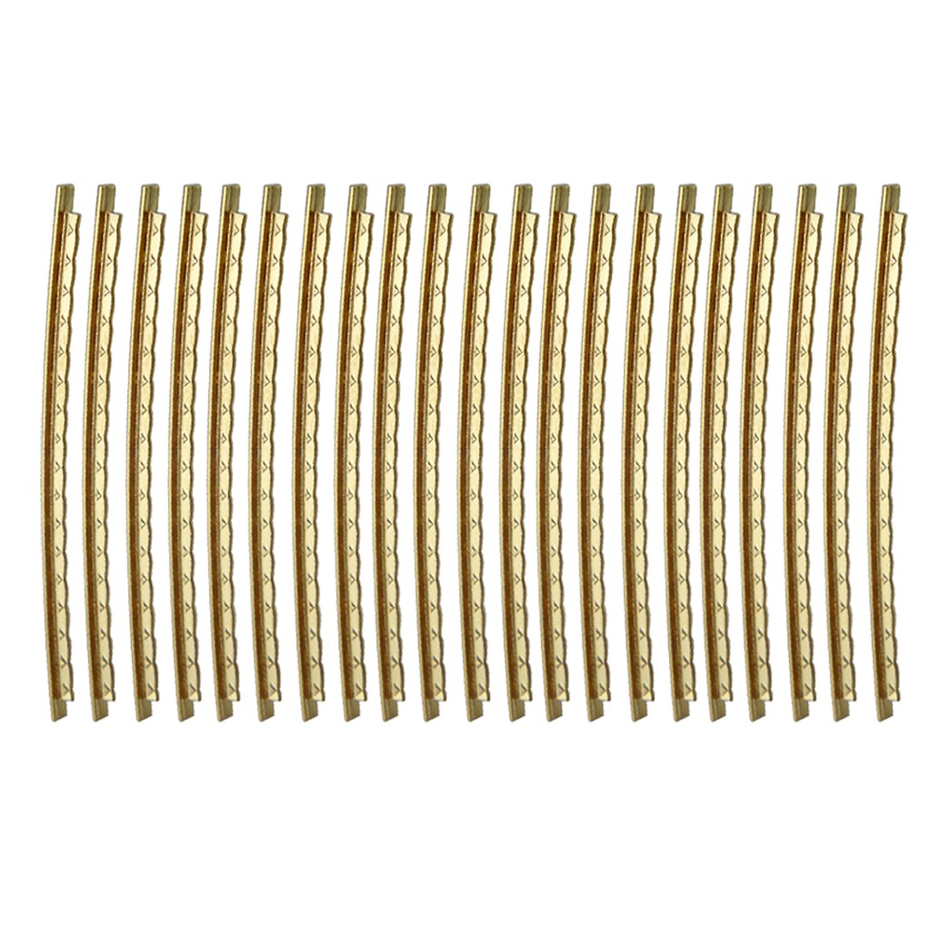 21Pc Brass Frets Wire Fretwire 2.0mm Guitar Part for Folk/Acoustic