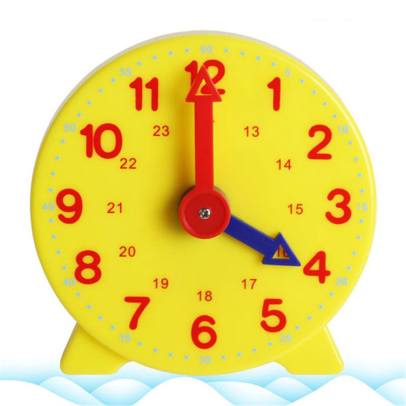 ST Montessori Student Learning Clock Time Teacher Gear Clock 4 Inch 12/