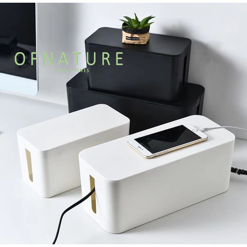 OFNATURE Cable Organizer Box Cord Storage Shopee Philippines
