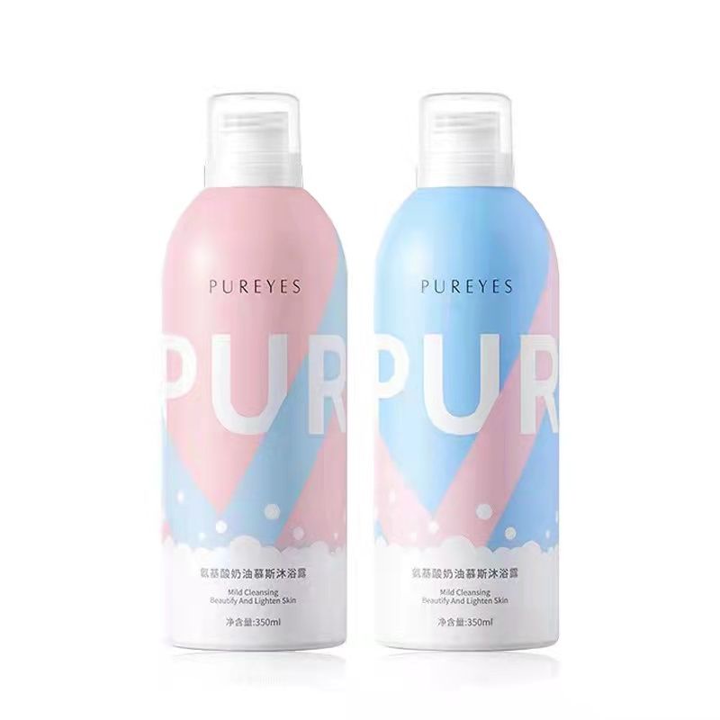 Pureyes Amino acid cream mousse shower gel whitening perfume body