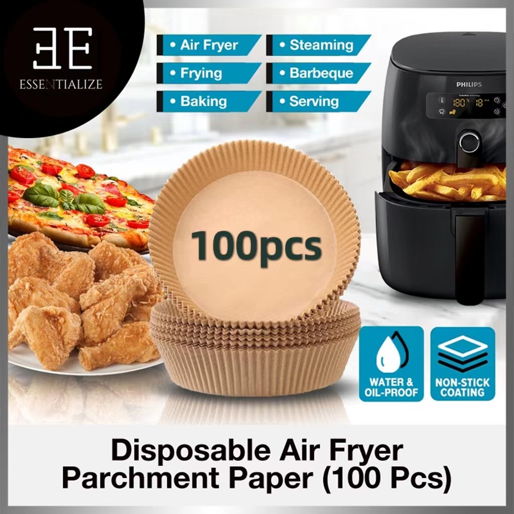Air Fryer Paper 100PCS Air Fryer Disposable Paper Lined Baking Paper