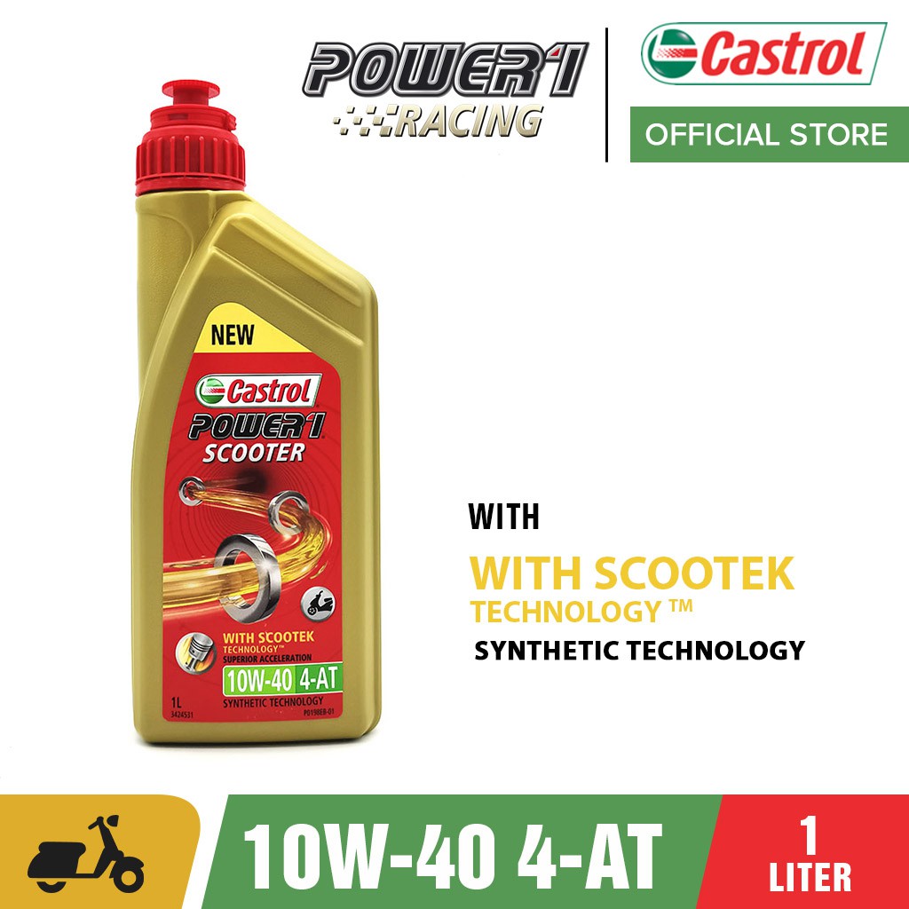 Castrol POWER1 Scooter 4T 10W40 Engine Oil 1L Shopee Philippines